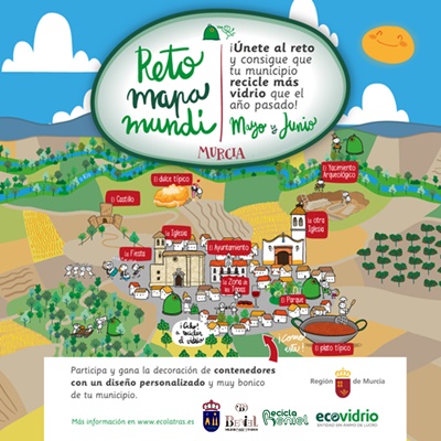 Cartelería reto Mapamundi - Campaña ECOVIDRIO