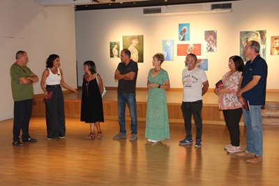 Inauguración de la exposición el número f de la pintura en Beniel