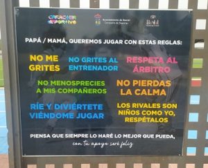 vinilo de la campaña queremos jugar con estas reglas