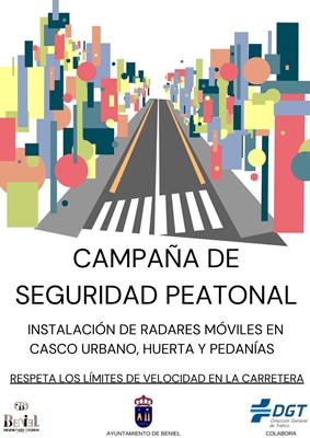 Campaña de seguridad peatonal y control de velocidad